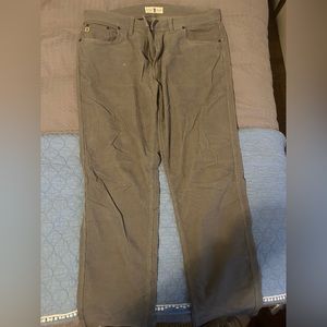 Duck Head Gray Corduroy Pant, size 38x32